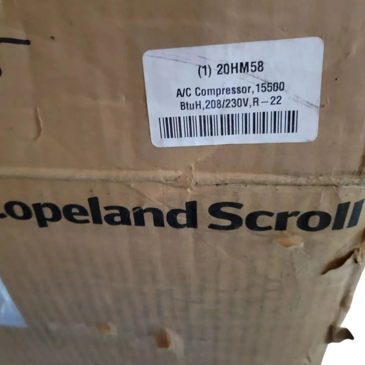 ZR16K5E-PFV-800 Genuine Copeland Scroll Compressor - Truck To Trailer