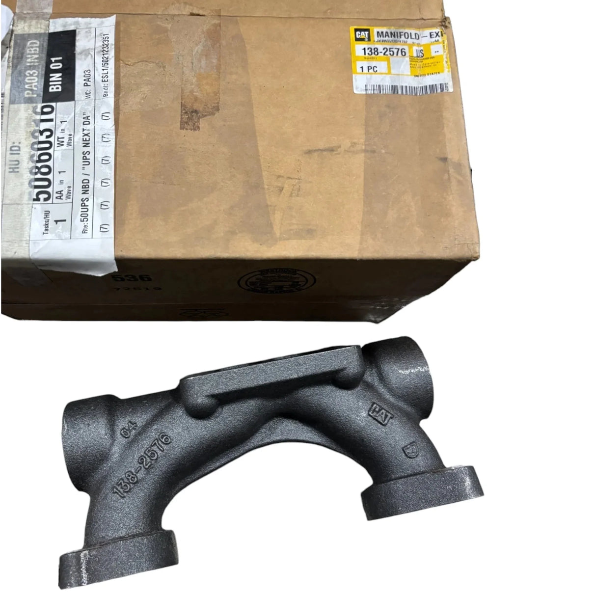 138-2576 Genuine CAT Exhaust Manifold - Truck To Trailer