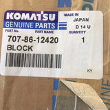 707-86-12420 Genuine Komatsu Block Assembly - Truck To Trailer