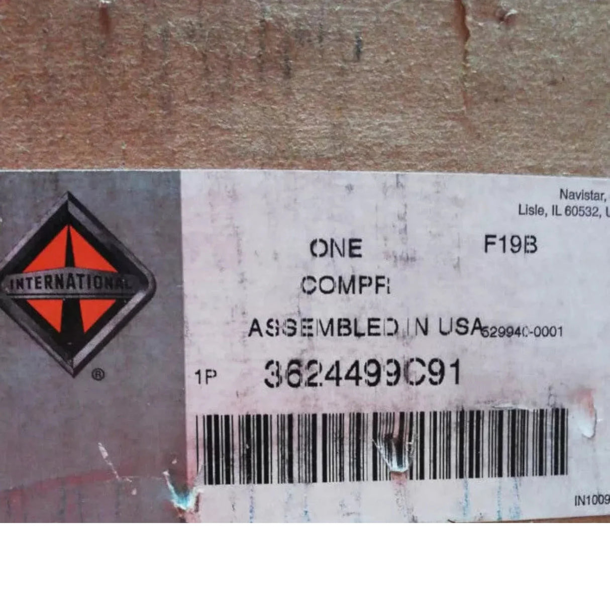 3624499C91 International Compressor Air Brake - Truck To Trailer