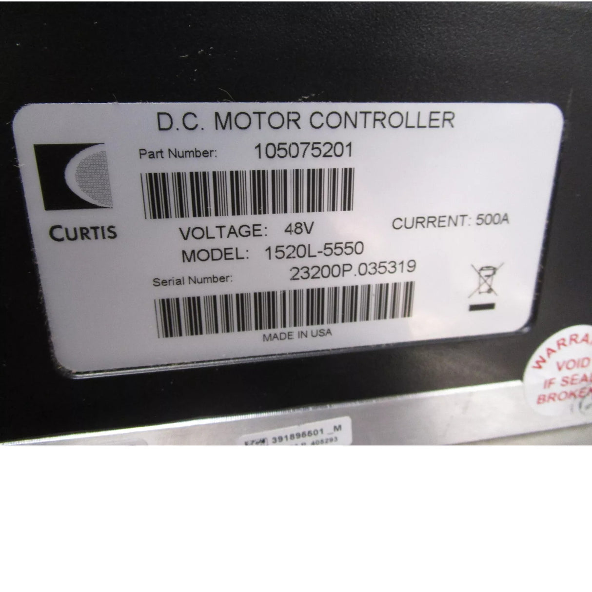 1520L-5501 Curtis﻿ Controller 48V 500A