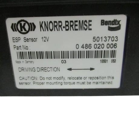 3601867C1 International Sensor Yaw Rate