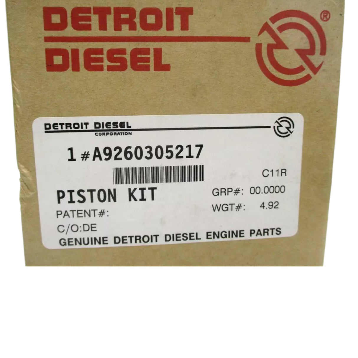 A9260305217 Detroit Diesel Piston Kit STD