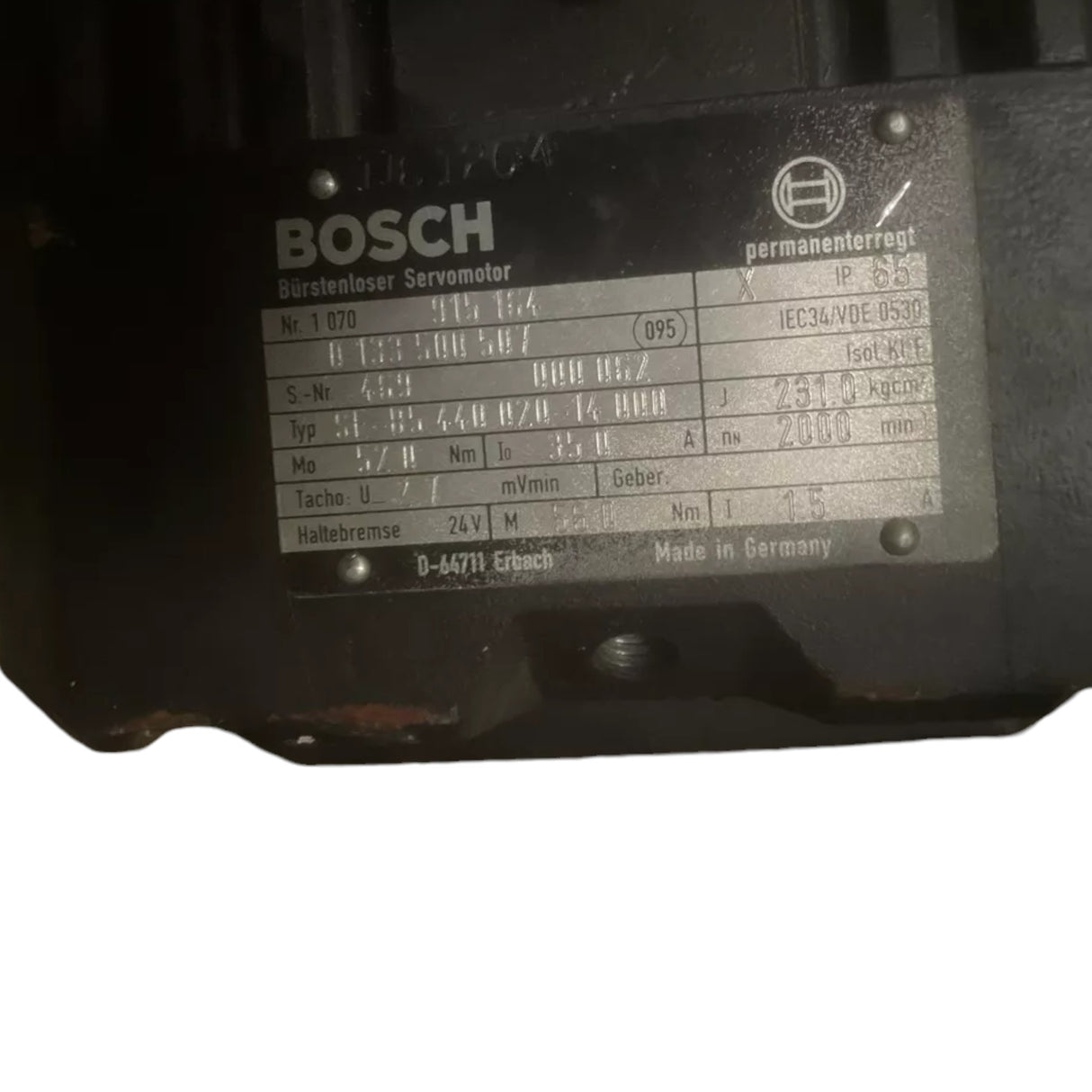 0133500507 Bosch Servo Motor