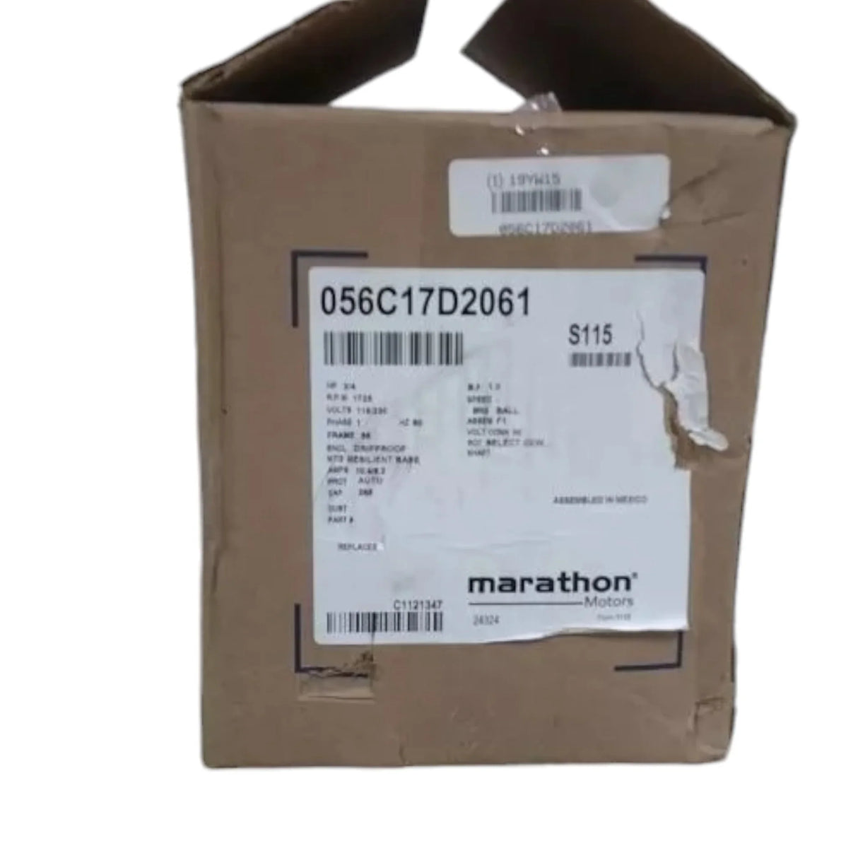 056C17D2061 Marathon Motors General Purpose Motor 3/4 HP 1725 RPM 115/230VAC - Truck To Trailer