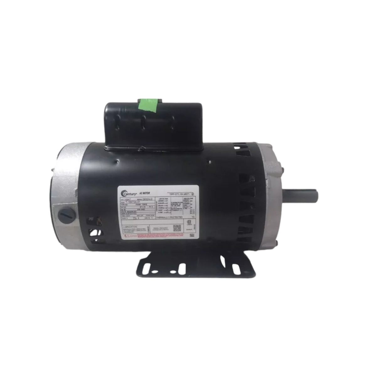 H847 Century ODP Rigid Base Motor 5 HP 3450 RPM 208-230/460VAC 3-Phase