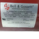 111049 Xylem Bell & Gossett Circulating Pump Motor 3/4 HP 1725 RPM 208-230/460V - Truck To Trailer