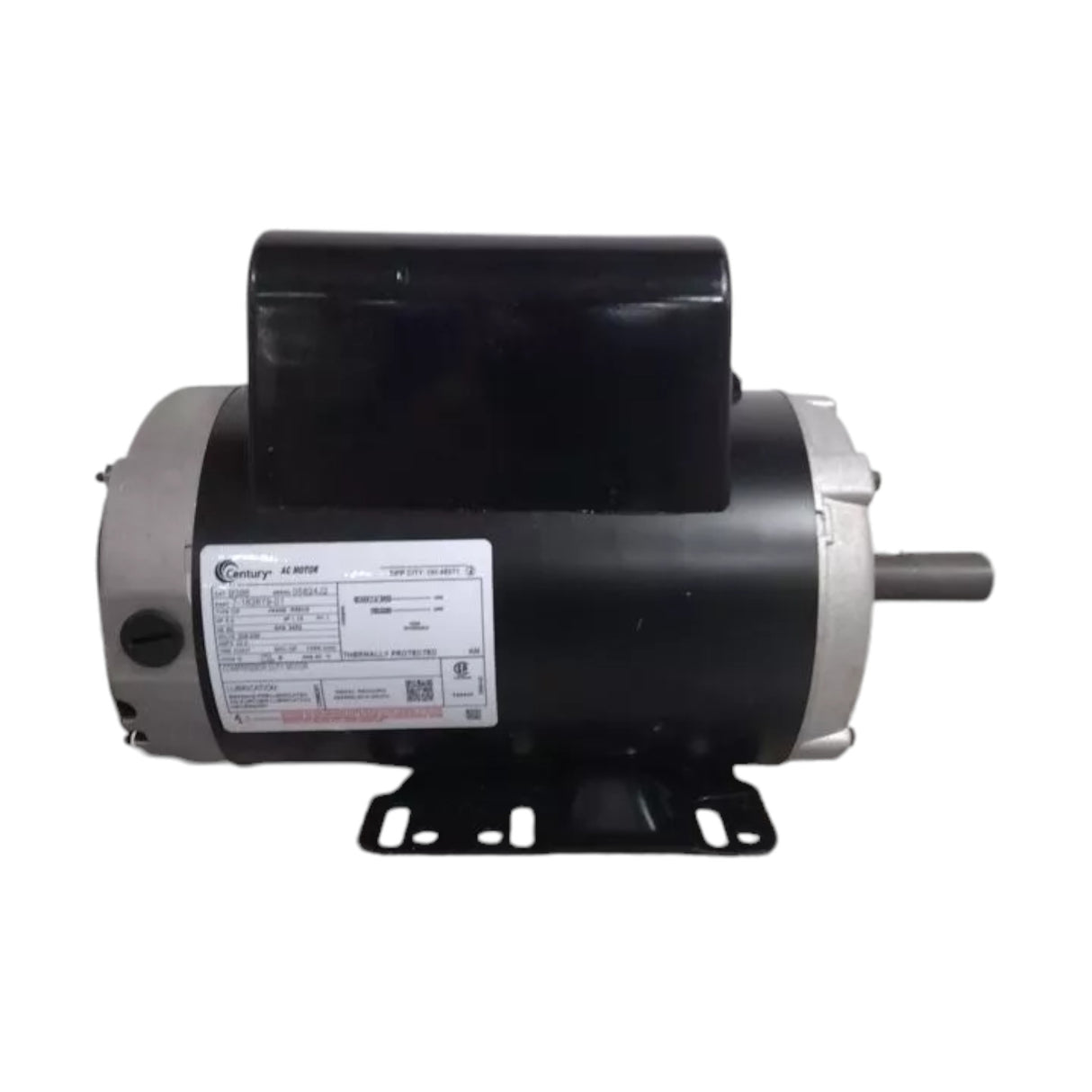 B386 Century Frame Air Compressor Motor 5 HP 3450 RPM 208-230VAC R56HZ