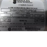 3HM05N07T6PBQE Goulds Water Technology Booster Pump 1 HP 208-230/460VAC