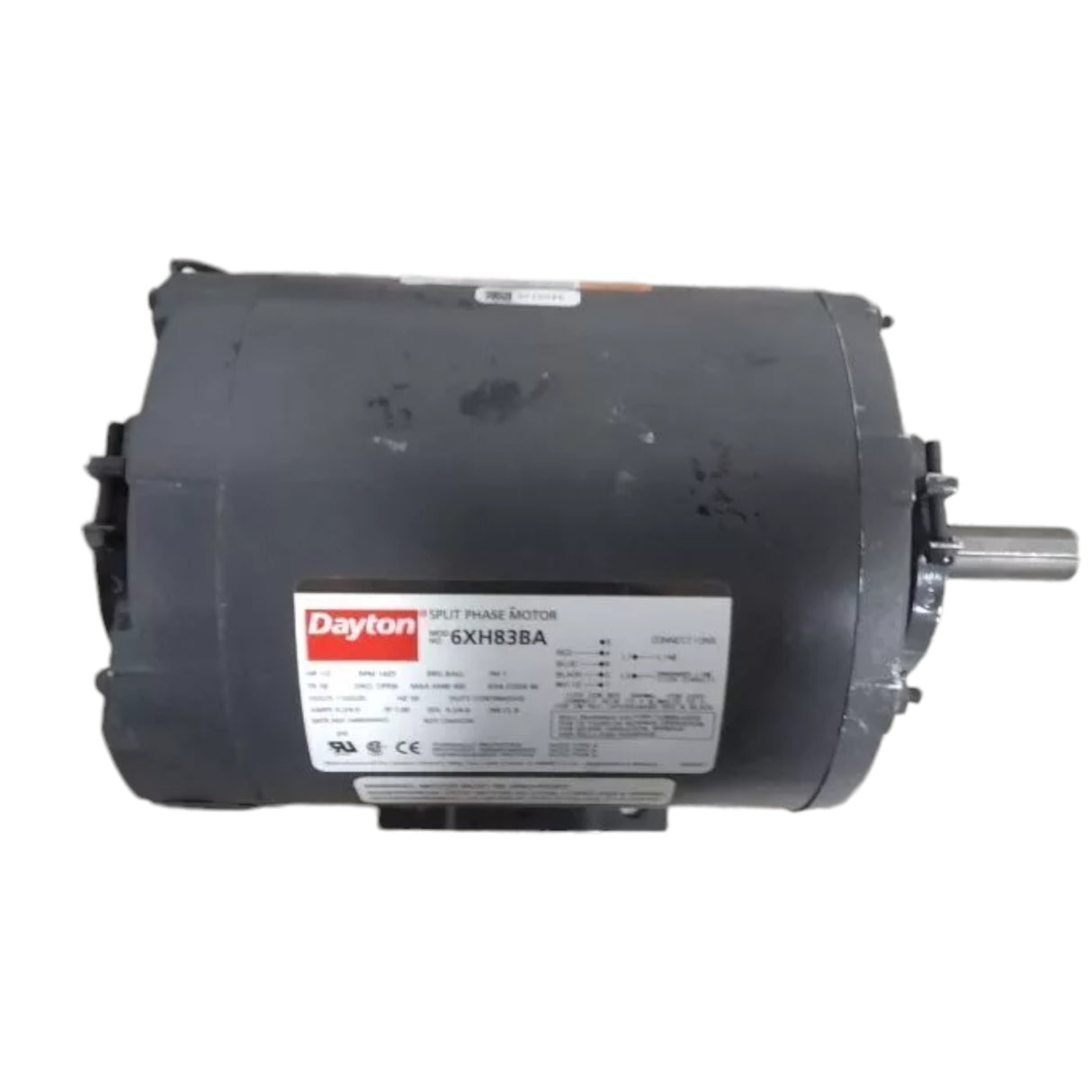 6XH83BA Dayton 50 Hz Motor 1/2 HP 1425 RPM 110/220VAC