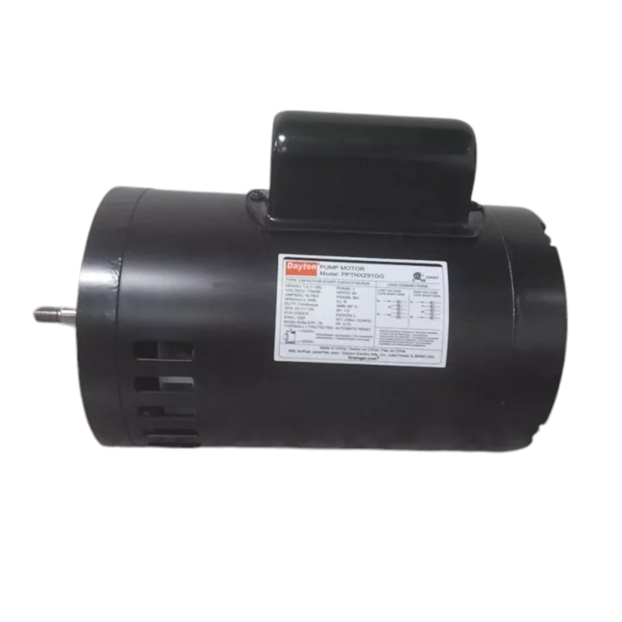 PPTNXZ91G Dayton Single Phase Replacement Motor 1.5 HP 3450 RPM 115/230V