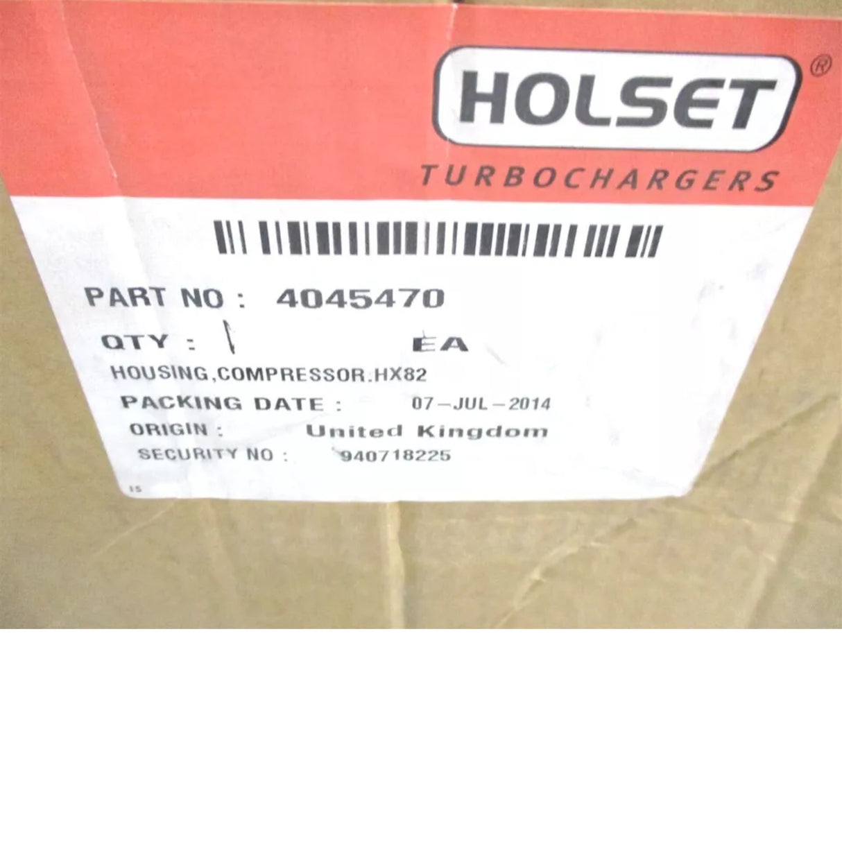 4045470 Holset Turbo Compressor Housing HX82