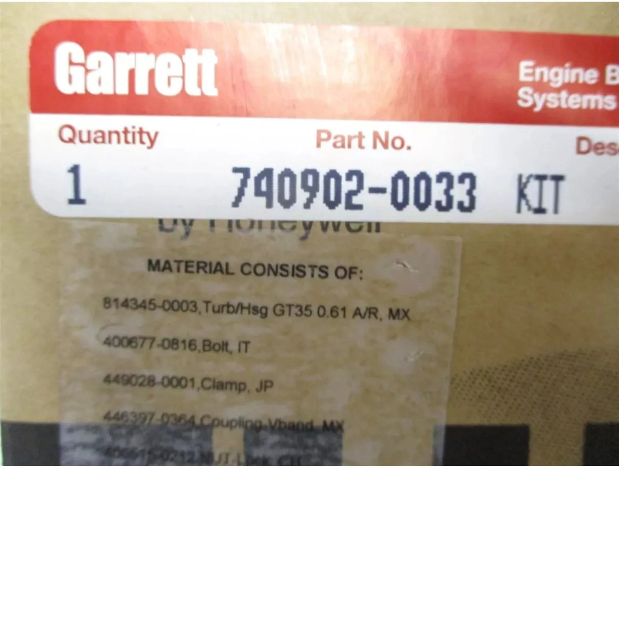 856801-5081S Garrett GTX GEN Turbo Kit GTX3582R 0.61A/R - Truck To Trailer