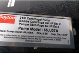 55JJ37 Dayton Max Head Centrifugal Pump