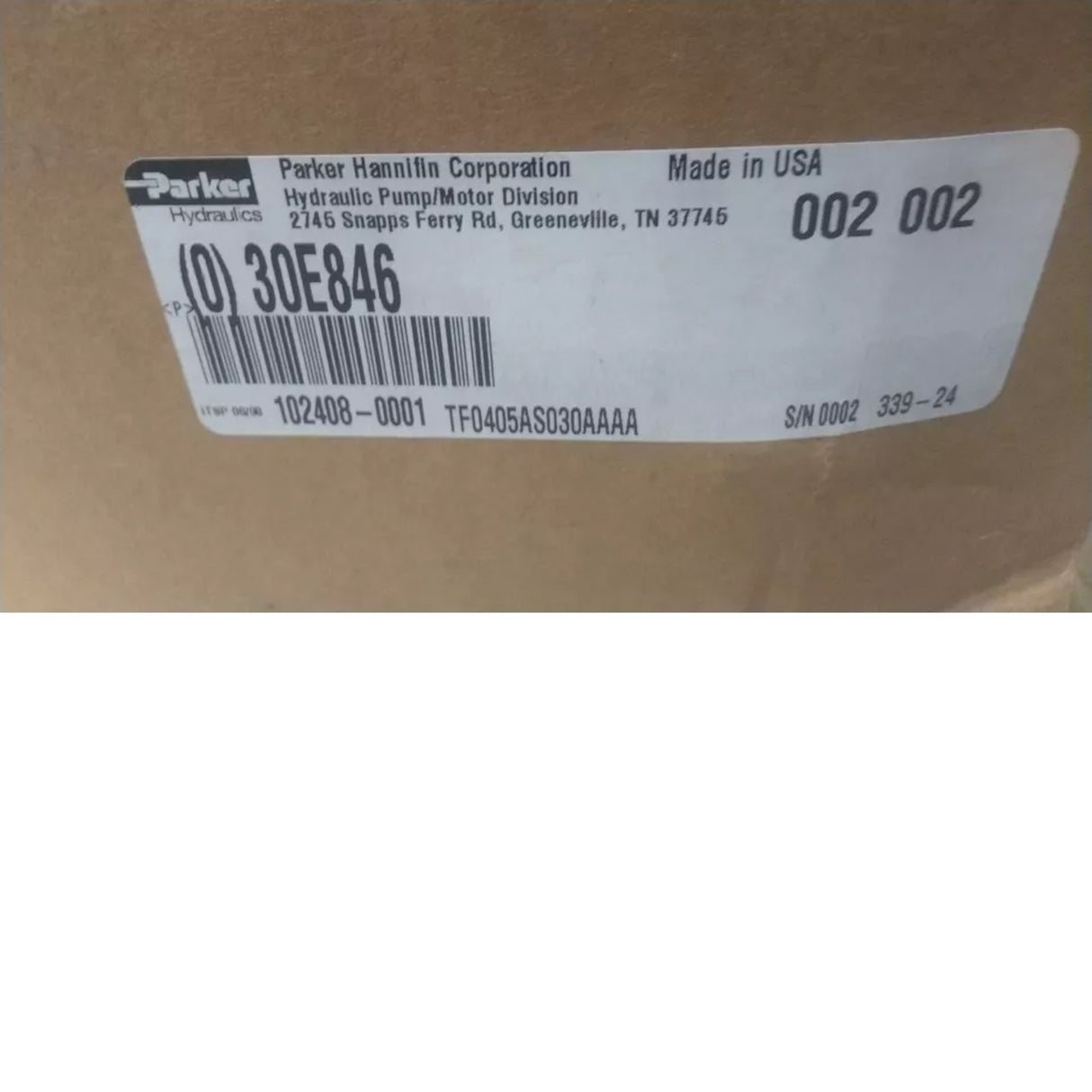 TF0405AS030AAAA Parker Hydraulic Motor