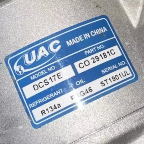 CO29181C UAC A/C Compressor - Truck To Trailer