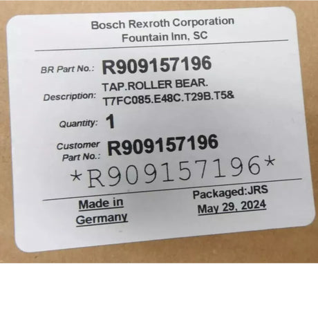 R909157196 Genuine Rexroth Roller Bearing