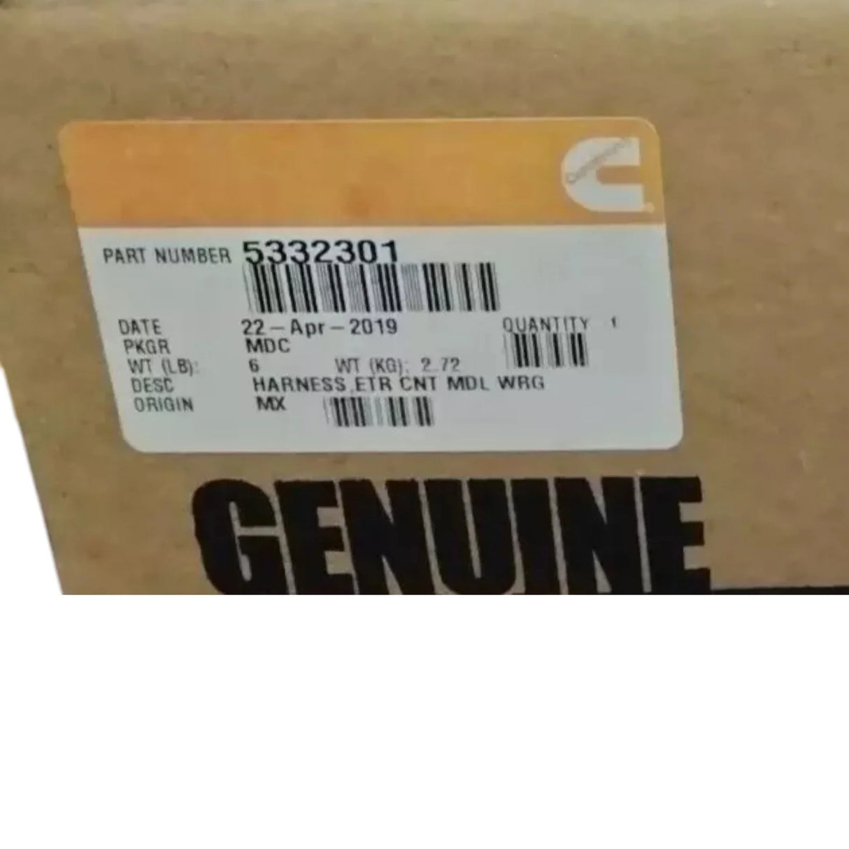 5332301 Genuine Cummins Electronic Wiring Harness - Truck To Trailer