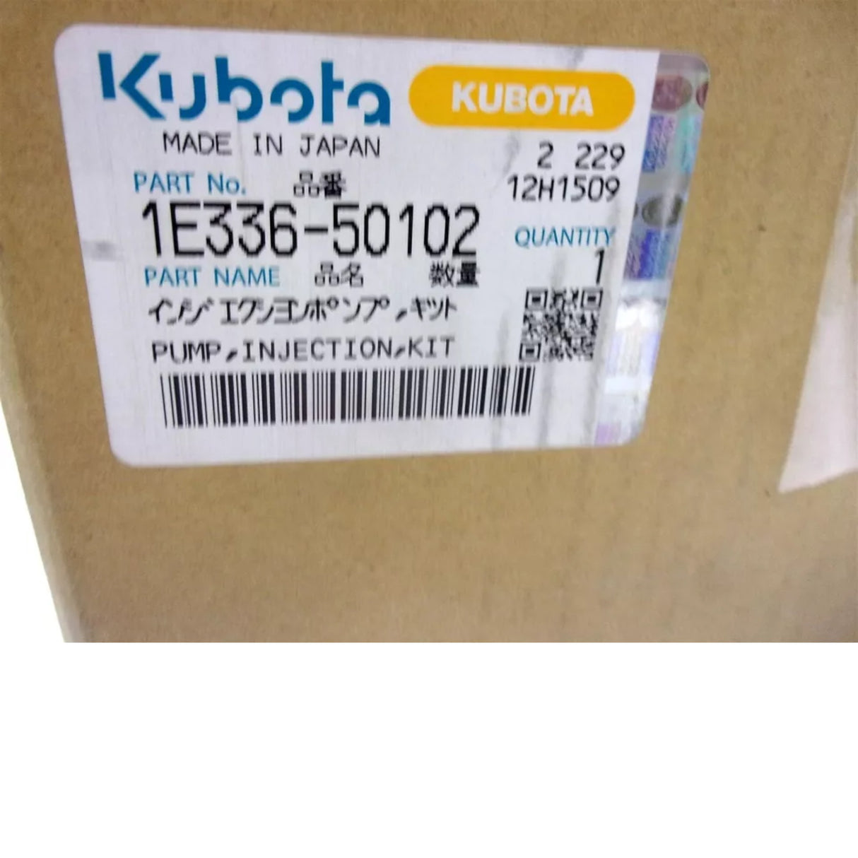 1E336-50102 Kubota Fuel Injection Pump Kit 1j700-51012 V2607