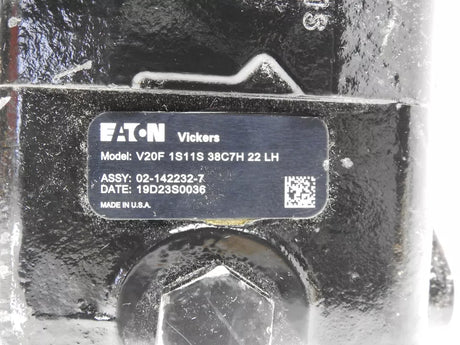 02-142232-7 Eaton Vane Pump Series V20F 1S11S 38C7H 22 LH