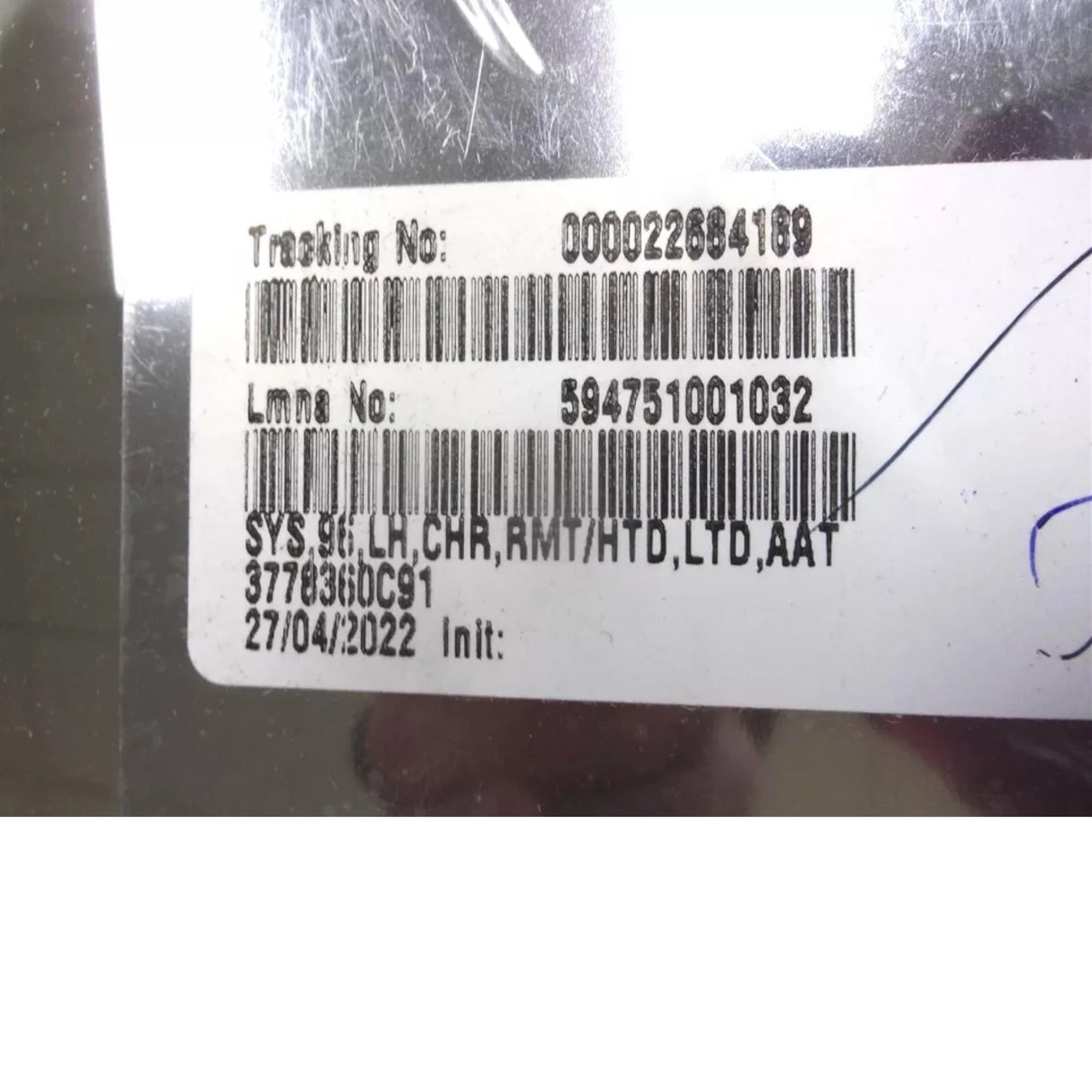 3778360C91 International LH Chrome Rear View Mirror 96 Body RMT HTD LTD AAT - Truck To Trailer