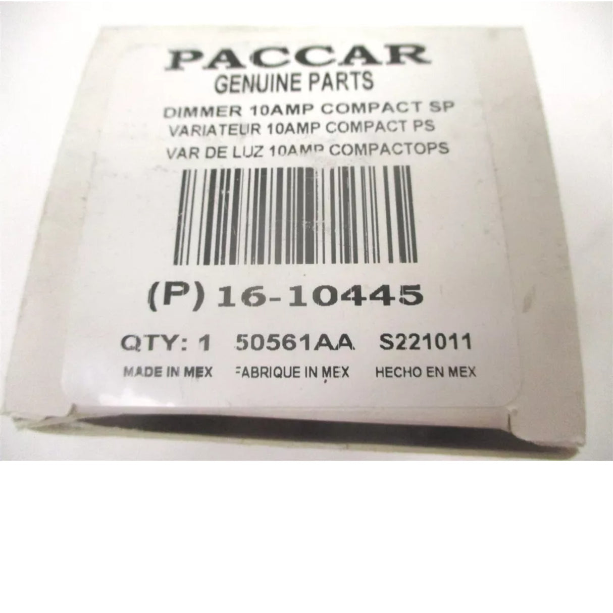 16-10445 Paccar Electromic Dimmer Switch Module