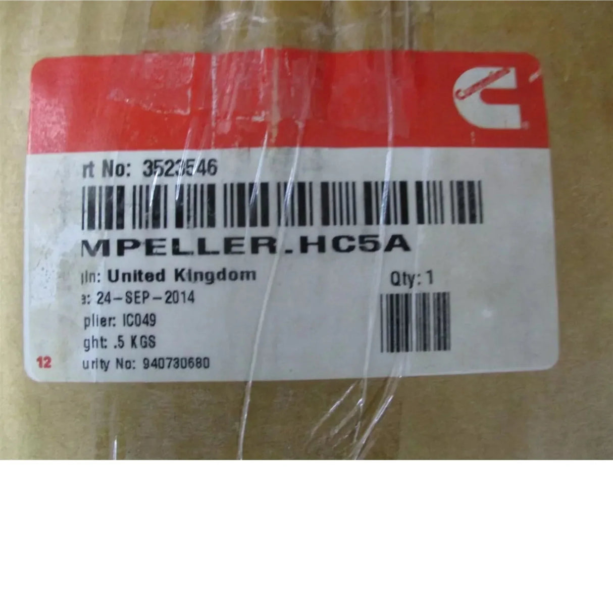 3523546 Cummins Turbocharger Compressor Impeller - Truck To Trailer