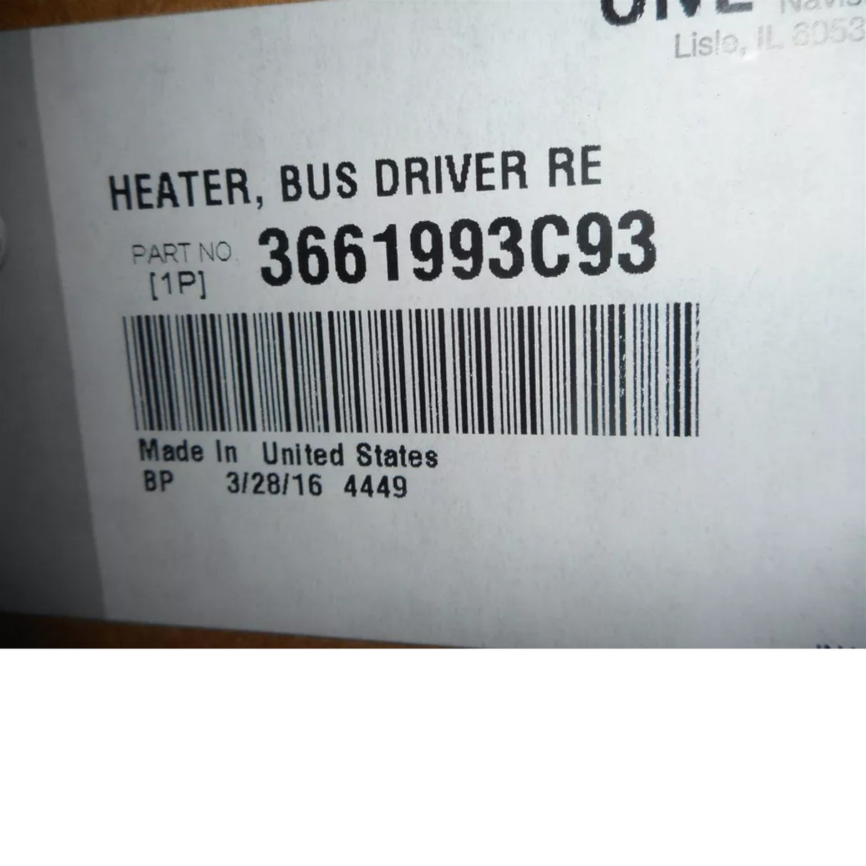 3661993C93 International Heater Driver