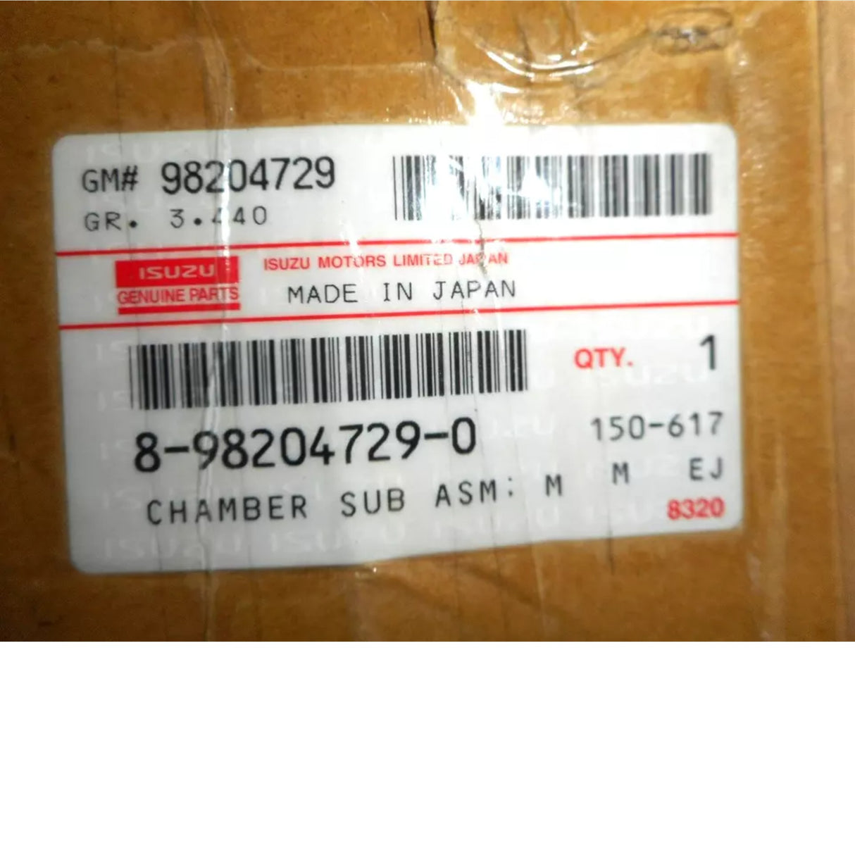 8-98204-729-0 Isuzu Chamber Sub Assembly