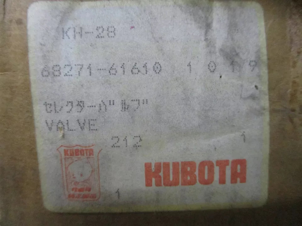 68271-61610 Kubota Hydraulic Control Valve KH170L KH28L