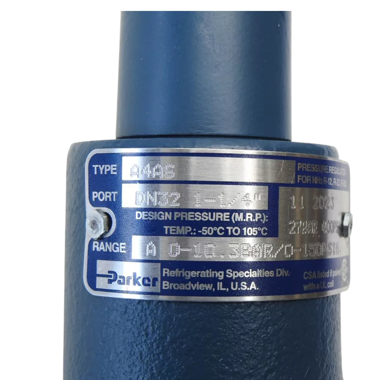 A4AS Parker Pressure Regulator