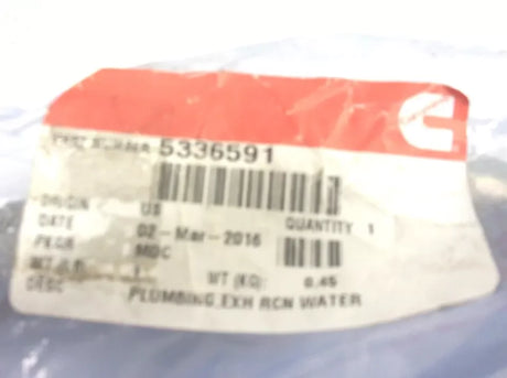 5336591 Cummins Exhaust Recirculation Water Plumbing - Truck To Trailer