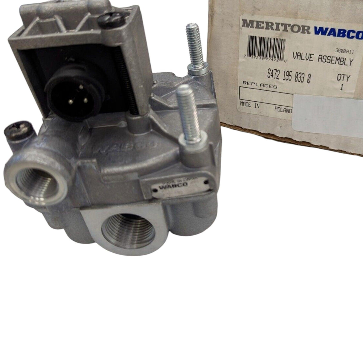 S472 195 033 0 Genuine Wabco Trailer ABS Relay Valve 12V - Truck To Trailer