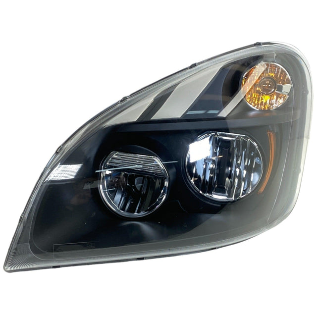Tl-27601Cb Transteck® Left Led Blacked Out Head Lamp For Freightliner Cascadia.