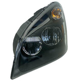 Tl-27601Cb Transteck® Left Led Blacked Out Head Lamp For Freightliner Cascadia.