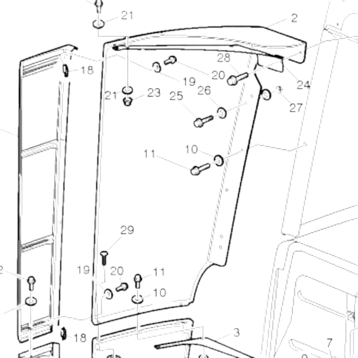 84730206 Genuine Volvo Deflector - Truck To Trailer