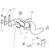 20528600 Genuine Volvo/Mack Exhaust Pipe - Truck To Trailer