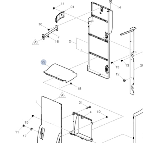 84702125 Genuine Volvo Right Lower Shelf - Truck To Trailer