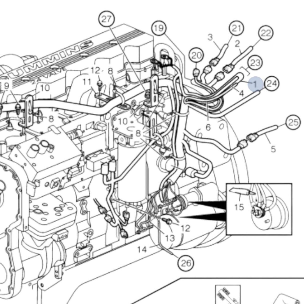 20572719 Genuine Volvo Wiring Harness - Truck To Trailer