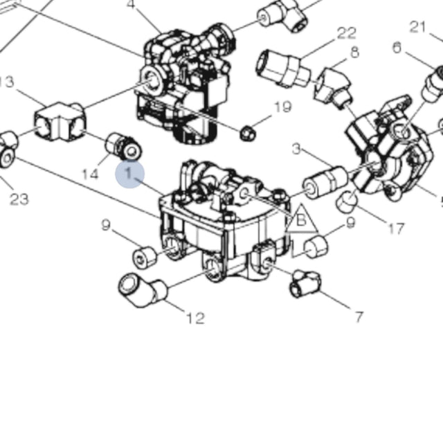 22882125 Genuine Volvo Valve - Truck To Trailer