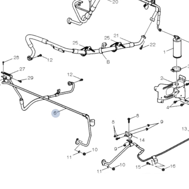 82696274 Genuine Volvo Hose Assembly - Truck To Trailer