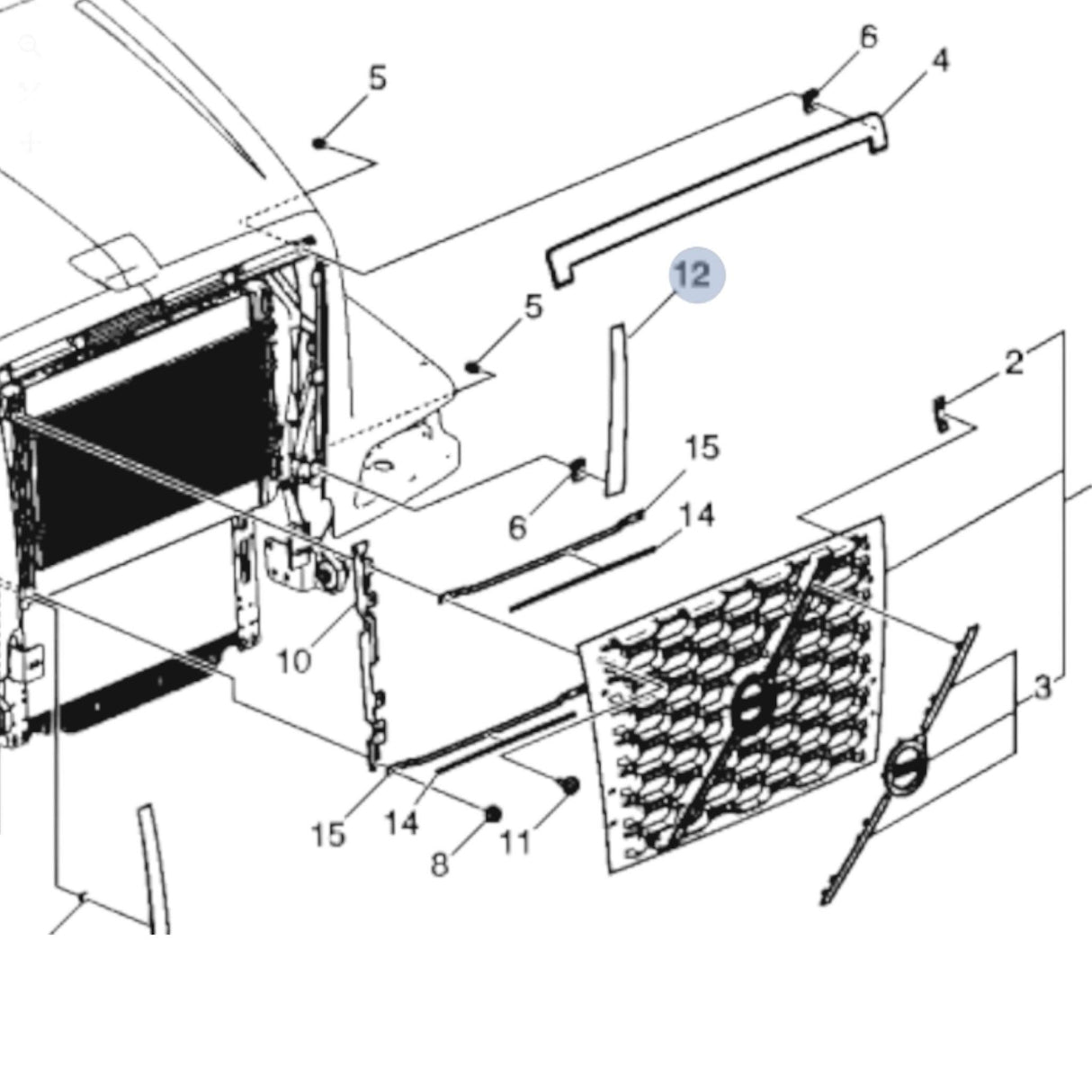 23667813 Genuine Volvo Bezel - Truck To Trailer