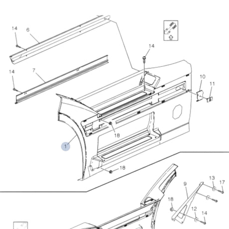 20500441 Genuine Volvo Chassis Fairing - Truck To Trailer