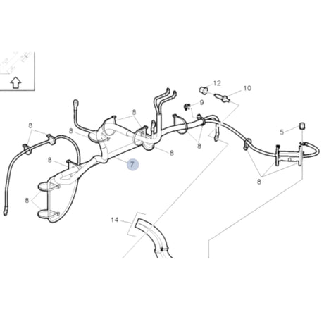 22030431 Genuine Volvo Power Cable - Truck To Trailer