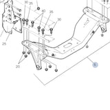 20503290 Genuine Volvo Cross Member - Truck To Trailer