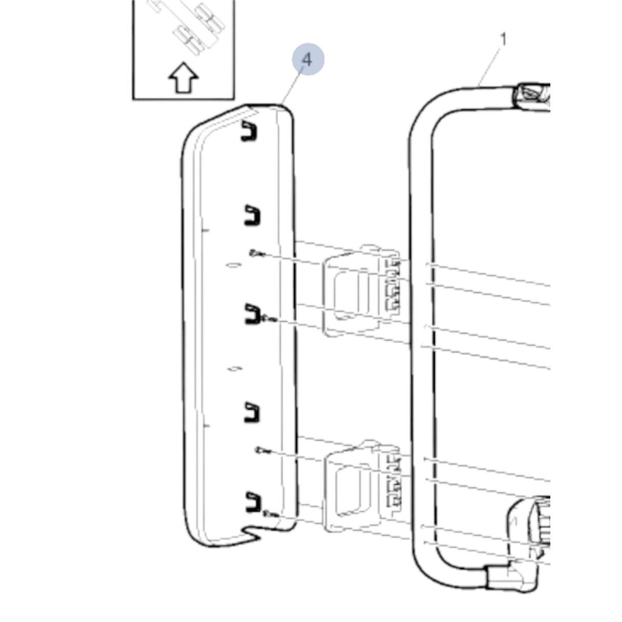 85145876 Genuine Volvo Left Mirror Back Cover