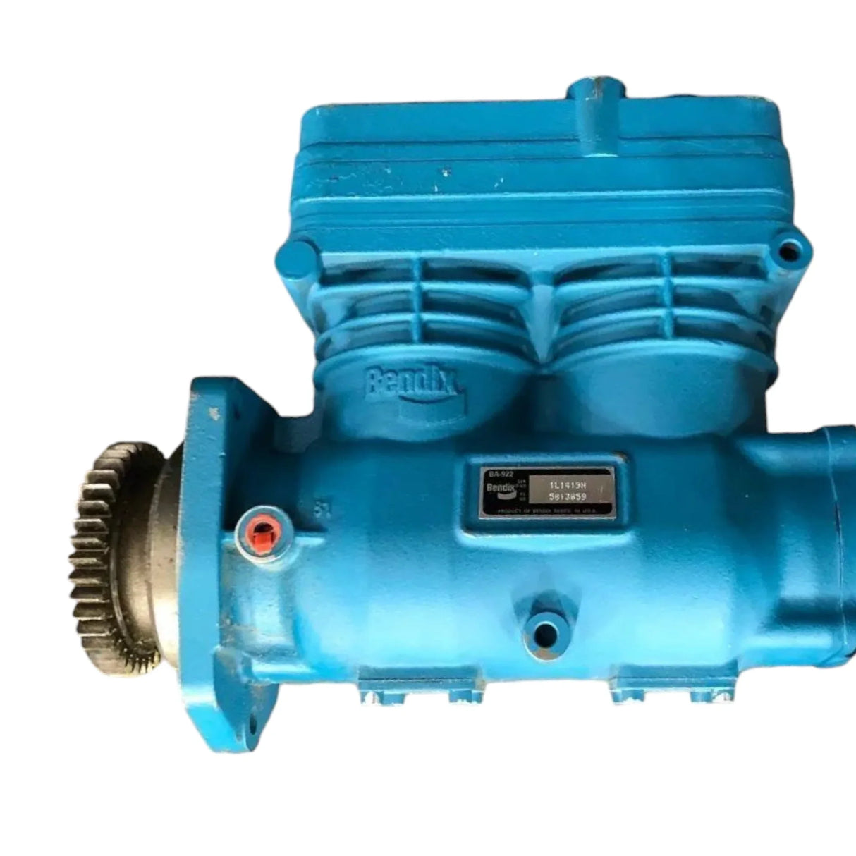 226-9580 Genuine Caterpillar Air Brake Compressor BA-922 Twin Cylinder - Truck To Trailer