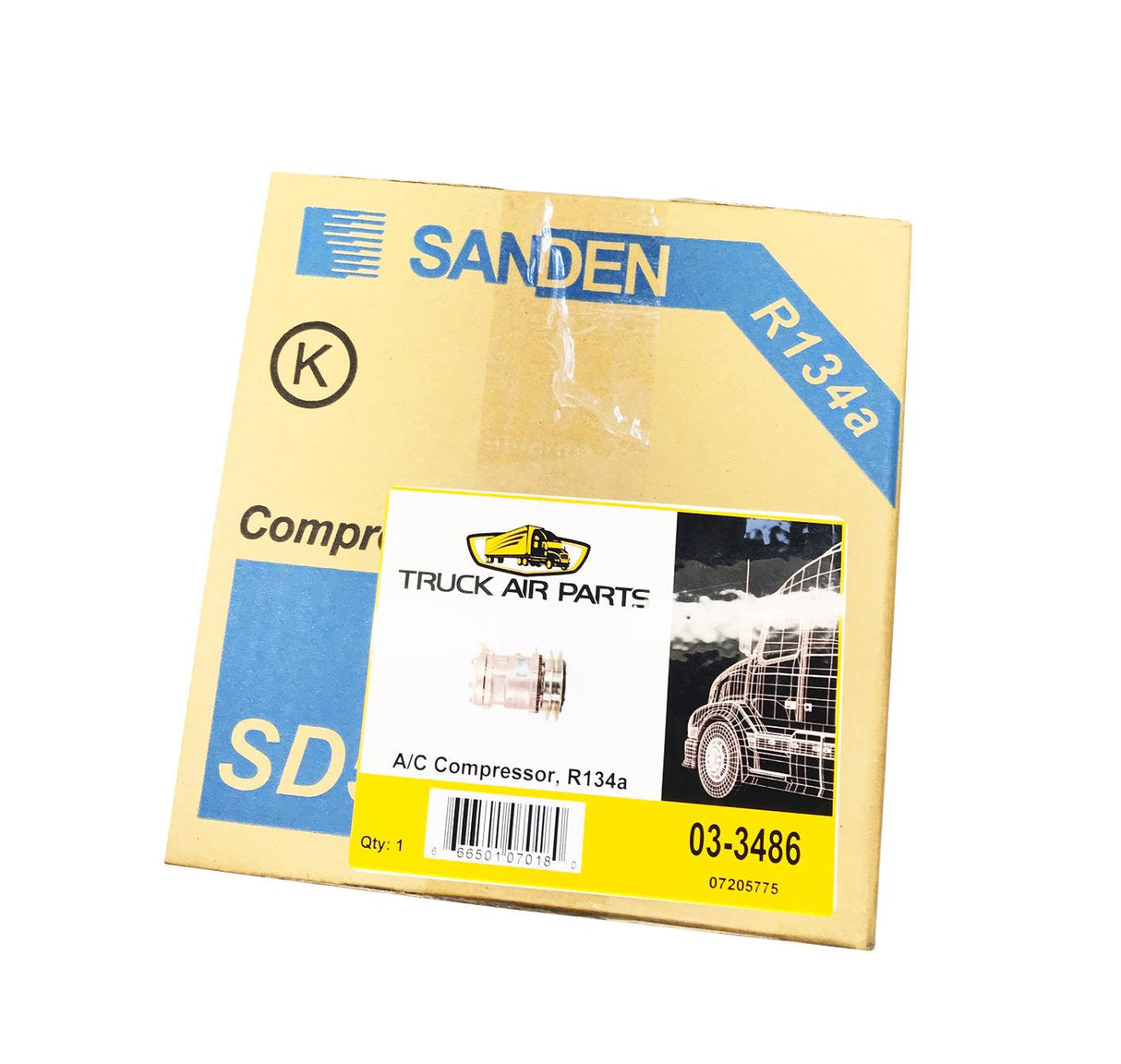 03-3486 Genuine Sanden® A/C Air Conditioning Compressor Sd5H14Hd.