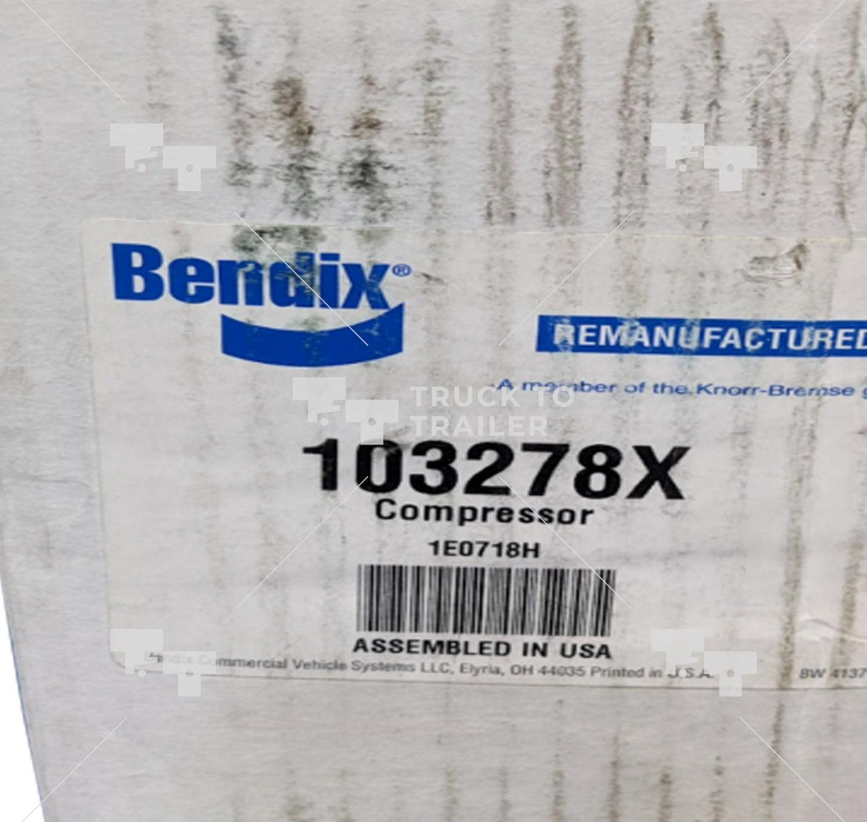 103278X Genuine Bendix Tf700 Air Brake Compressor Kit - Truck To Trailer
