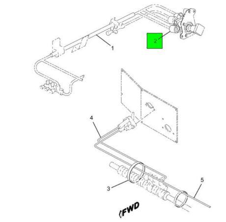 2032342C91 Genuine International Valve Brake Control - Truck To Trailer